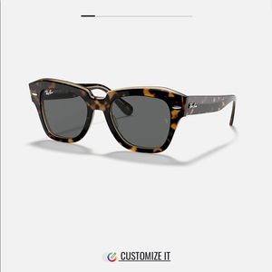 Rayban State Street sunglasses in brown tortoise